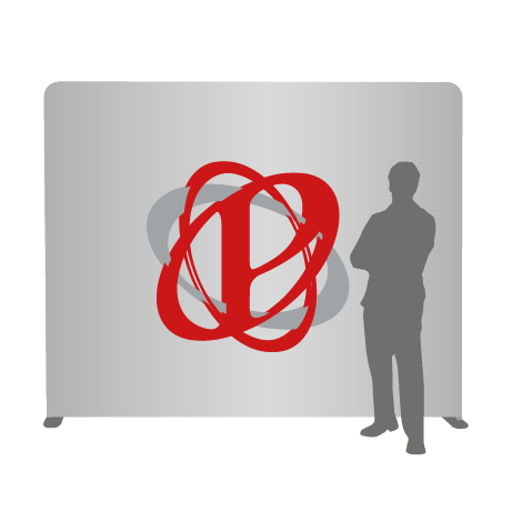 Textilwand ALU | 240er gerade | einseitig bedruckt