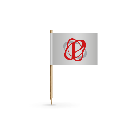 Zahnstocher mit Fähnchen | ca. 7 cm | beidseitig bedruckt