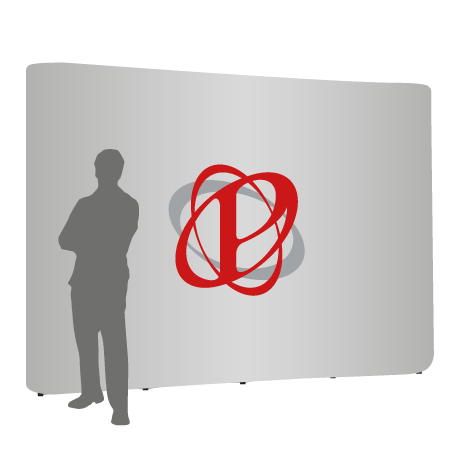 Pop-Up Faltwand | 4 x 3 Felder gerade | einseitig bedruckt