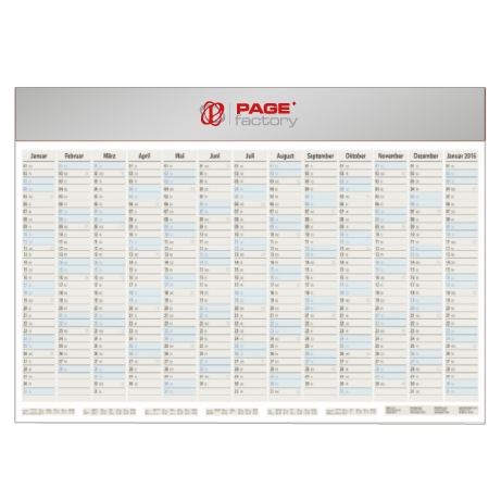 Jahresplaner – einseitig