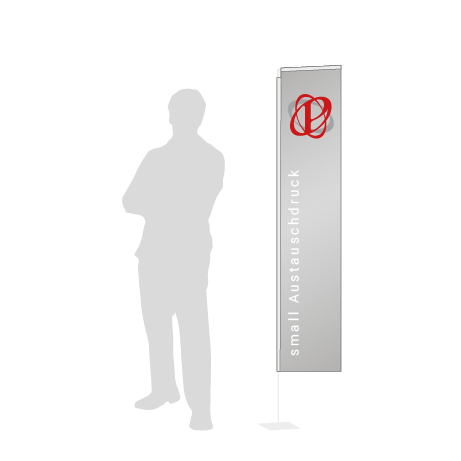 Beachflag Rechteck Austauschdruck | Small (200 cm) | einseitig bedruckt