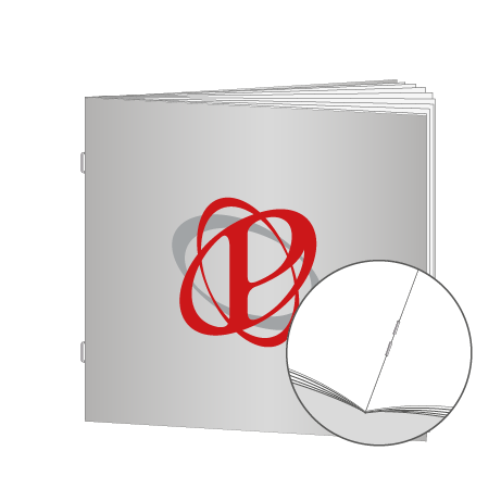 Broschüren Drahtheftung Quadrat