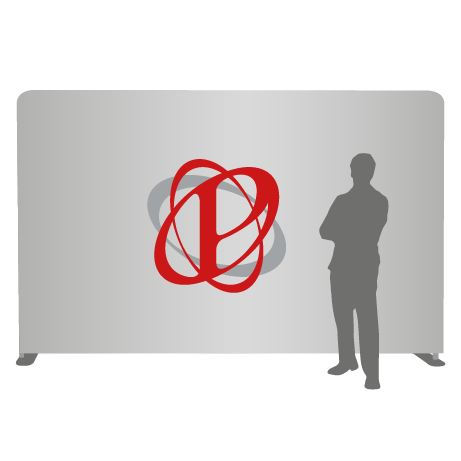 Textilwand ALU | 400er gerade | einseitig bedruckt