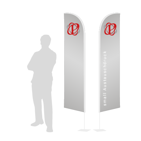 Beachflag Wind Austauschdruck | Small (260 cm) | beidseitig bedruckt