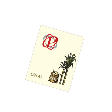 Flyer aus Zuckerrohr | DIN A5 | einseitig bedruckt