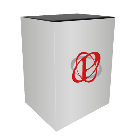 Messetheke MODULATE | B 80 cm x H 101,5 cm x T 60 cm | einseitig bedrucktt