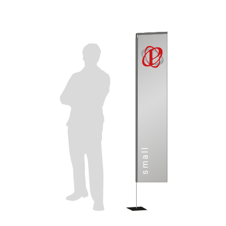 Beachflag Rechteck | Small (200 cm) | einseitig bedruckt