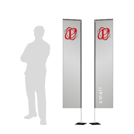 Beachflag Rechteck | Small (200 cm) | beidseitig bedruckt