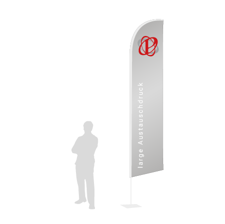 Beachflag Wind Austauschdruck | Large (400 cm) | einseitig bedruckt