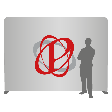 Textilwand ALU | 300er gerade | einseitig bedruckt