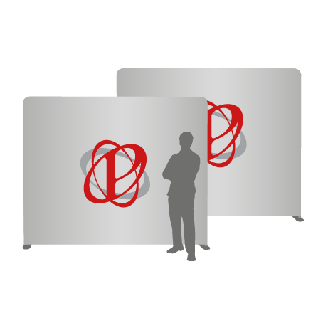 Textilwand ALU | 240er gerade | beidseitig bedruckt