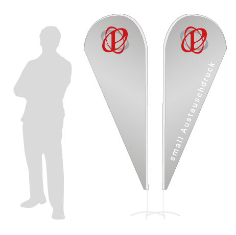 Beachflag Drop Austauschdruck | Small (210 cm) | beidseitig bedruckt