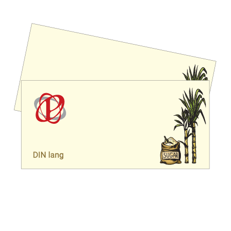 Flyer aus Zuckerrohr | DIN lang | beidseitig bedruckt