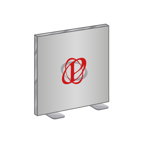 Textilspannrahmen freistehend | B 200,5 cm x H 100 cm | bedruckt